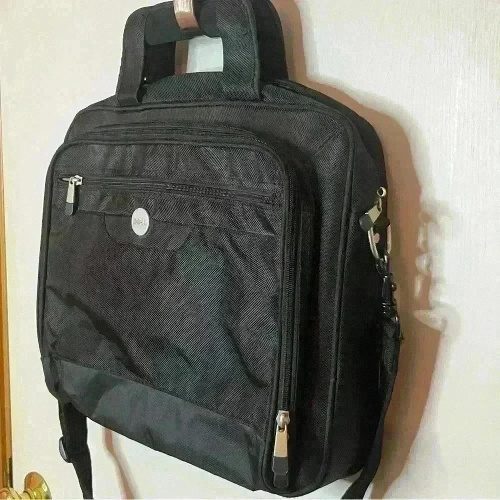 Dell Laptop Bag Black Multi Compartment Adjustable‎ Shoulder Strap Messenger Bag